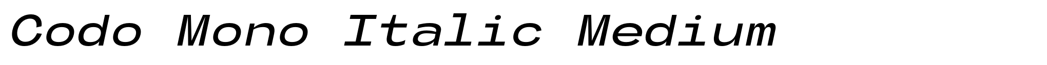 Codo Mono Italic Medium image